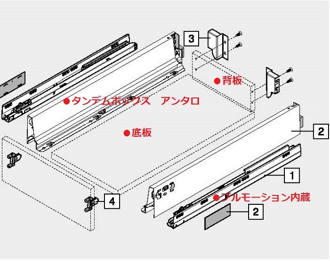 Tandembox antaro シルクホワイト_Bタイプ